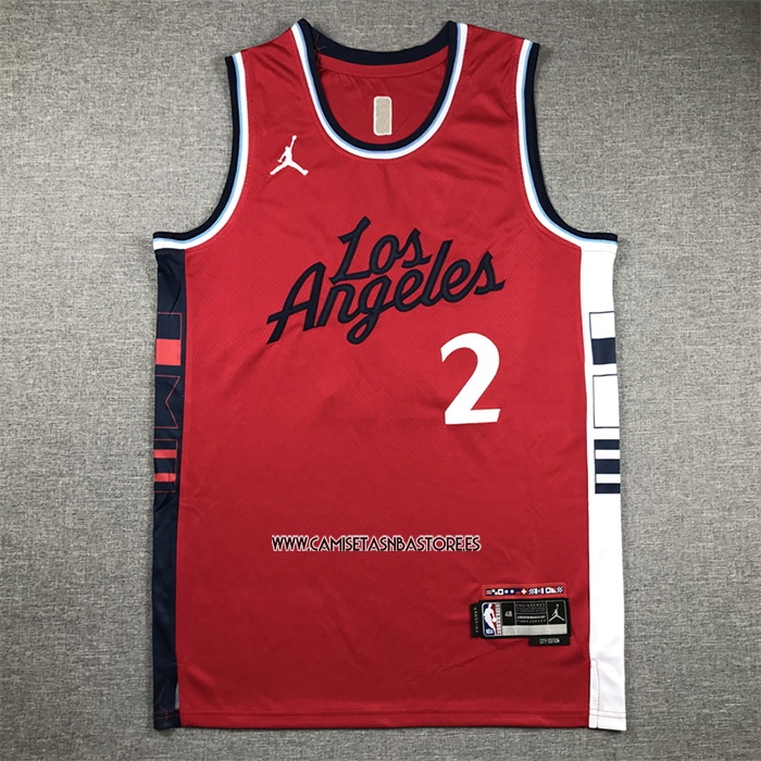 Kawhi Leonard NO 2 Camiseta Los Angeles Clippers Statement 2024-25 Rojo